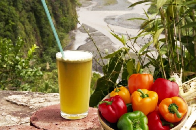 detox nước mía và ớt đà lạt