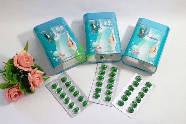 giảm cân lishou phục linh xanh