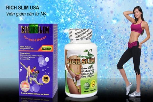 thuốc giảm cân rich slim giá bao nhiêu