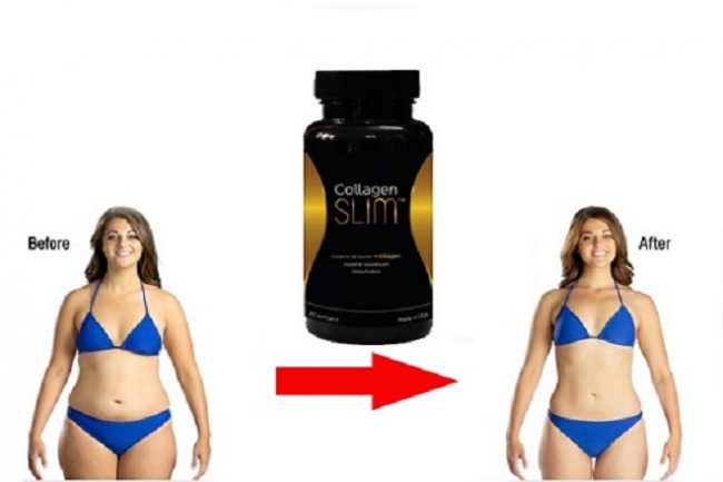 trước và sau khi dùng collagen slim