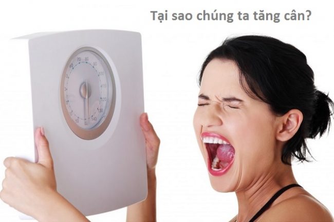 cô gái hét to vì tăng cân